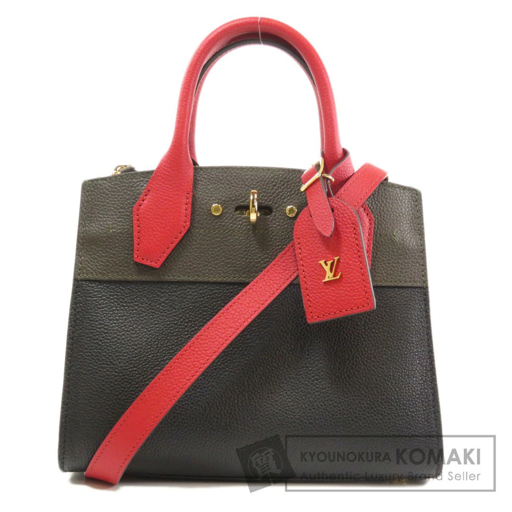 Louis Vuitton City Steamer Handbag Calfskin